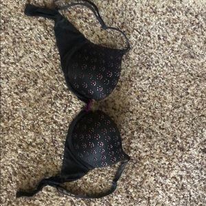 Victoria’s Secret sexy black rhinestone bra 32c